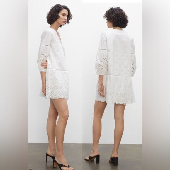 Club Monaco Eyelet Mini Dress - Picture 1 of 12